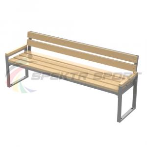 Купить Лавка парковая разборная 2 м со спинкой в Урае 