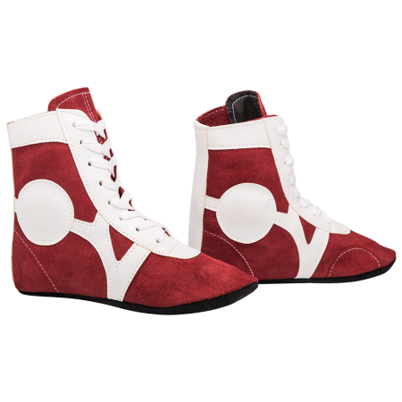 Купить Обувь для самбо RS001/2, замша, красный Rusco в Урае 