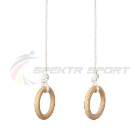 Купить Кольца гимнастические деревянные (фанера 18 мм, покрытие: эмаль, лак или пропитка) в Урае 