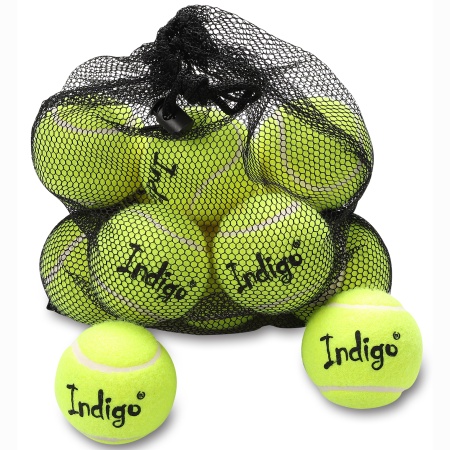 Купить Мяч для большого тенниса Indigo (12 шт в сетке) начальный уровень в Урае 