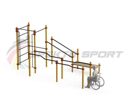 Купить Спортивный комплекс для инвалидов-колясочников WRK-D16_76mm в Урае 