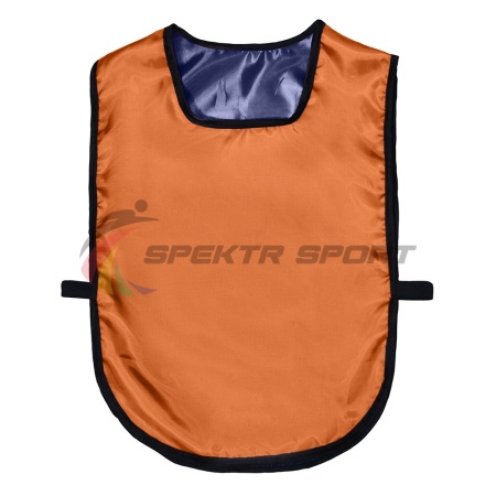 Купить Манишка футбольная двусторонняя универсальная Spektr Sport оранжево-синяя в Урае 