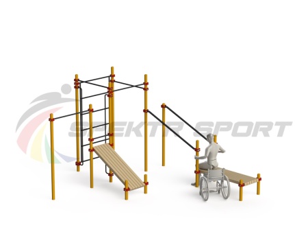 Купить Спортивный комплекс для инвалидов-колясочников WRK-D20_76mm в Урае 